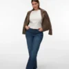 Jeans Vmtessa a vita alta e gamba larga