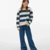 Jeans Vmtessa a vita alta e gamba larga