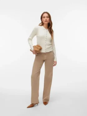 Jeans Vmtessa a vita alta e gamba larga