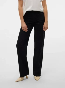 Jeans Vmtessa a vita alta e gamba larga
