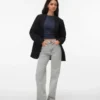 Jeans Vmtessa a vita alta e gamba larga