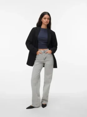 Jeans Vmtessa a vita alta e gamba larga