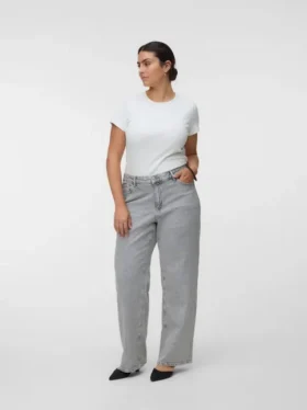 Jeans Vmtessa a vita alta e gamba larga