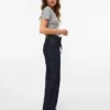 Jeans Vmtessa a vita alta e gamba larga