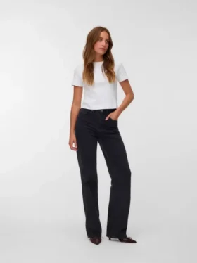 Jeans Vmtessa a vita alta e gamba larga