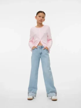 Jeans Vmtessa a vita alta e gamba larga