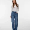 Jeans Vmtessa a vita alta e gamba larga