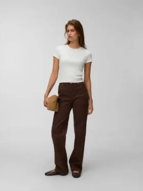 Jeans Vmtessa a vita alta e gamba larga
