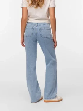 Jeans Vmtessa a vita alta e gamba larga