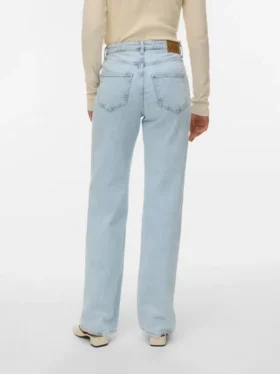 Jeans Vmtessa a vita alta e gamba larga