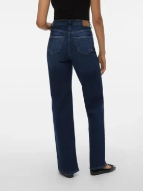 Jeans Vmtessa a vita alta e gamba larga