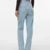 Jeans Vmtessa a vita alta e gamba larga