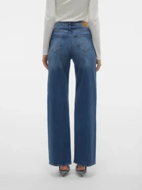 Jeans Vmtessa a vita alta e gamba larga