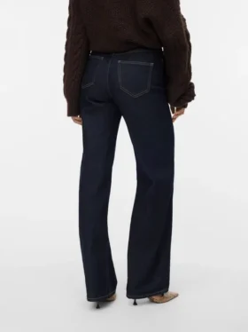 Jeans Vmtessa a vita alta e gamba larga