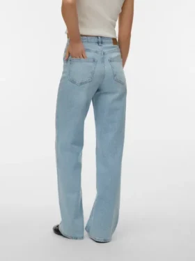Jeans Vmtessa a vita alta e gamba larga