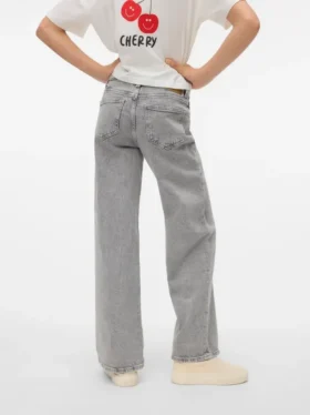 Jeans Vmtessa a vita alta e gamba larga