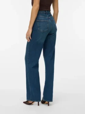 Jeans Vmtessa a vita alta e gamba larga