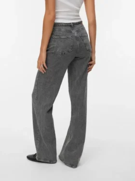 Jeans Vmtessa a vita alta e gamba larga