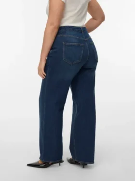 Jeans Vmtessa a vita alta e gamba larga