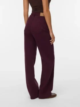 Jeans Vmtessa a vita alta e gamba larga