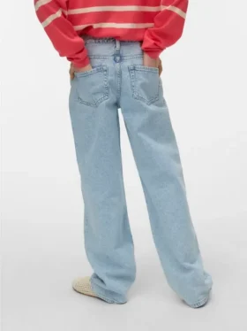 Jeans Vmtessa a vita alta e gamba larga