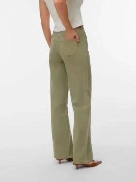 Jeans Vmtessa a vita alta e gamba larga