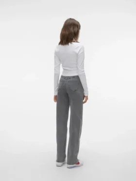 Jeans Vmtessa a vita alta e gamba larga