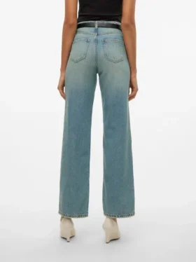Jeans Vmtessa a vita alta e gamba larga