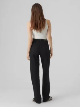 Jeans Vmtessa a vita alta e gamba larga
