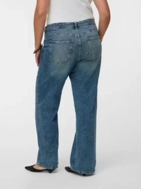 Jeans Vmtessa a vita alta e gamba larga