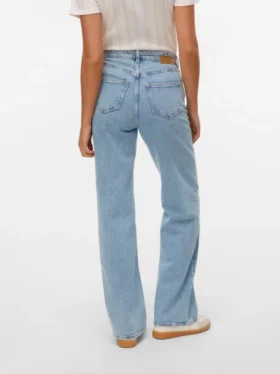 Jeans Vmtessa a vita alta e gamba larga
