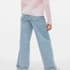 Jeans Vmtessa a vita alta e gamba larga
