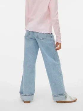 Jeans Vmtessa a vita alta e gamba larga