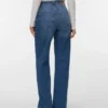 Jeans Vmtessa a vita alta e gamba larga
