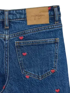 Jeans Vmtessa a vita alta e gamba larga
