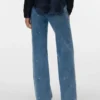 Jeans Vmtessa a vita alta e gamba larga