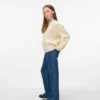 Jeans Vmtessa a vita alta e gamba larga