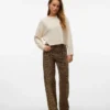 Jeans Vmtessa a vita alta e gamba larga