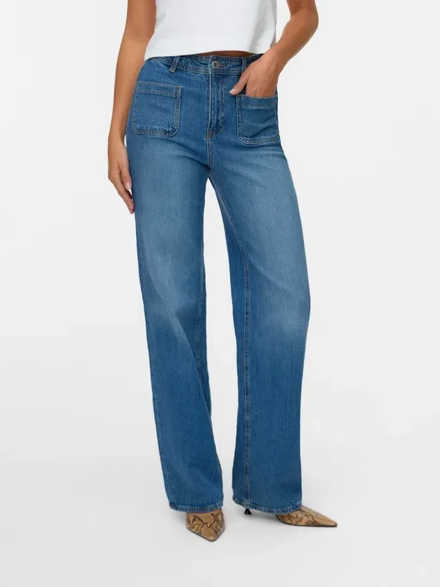 Jeans Vmtessa a vita alta e gamba larga Jeans Vmtessa a vita alta e gamba larga