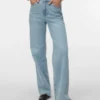 Jeans Vmtessa a vita alta e gamba larga