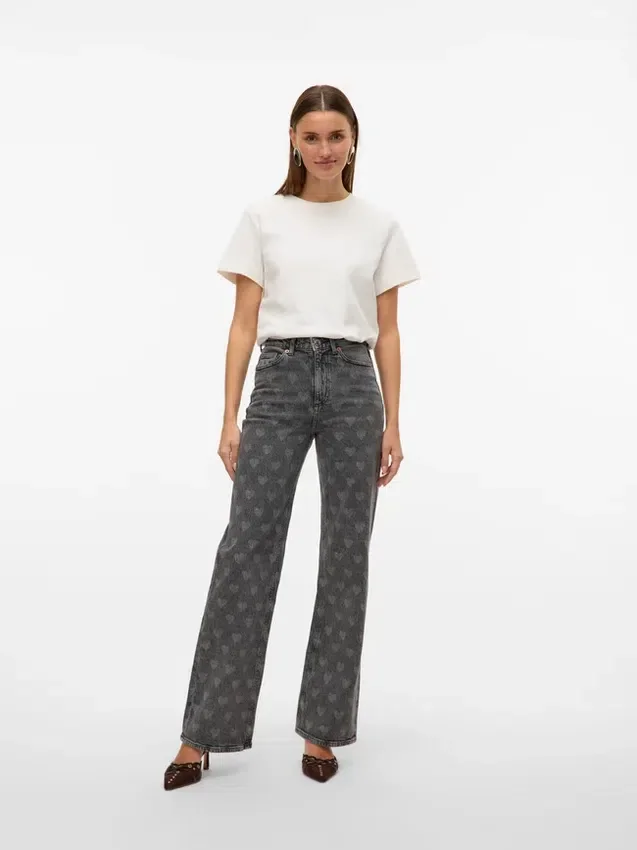 Jeans Vmtessa a vita alta e gamba larga Jeans Vmtessa a vita alta e gamba larga