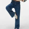 Jeans Vmtessa a vita alta e gamba larga