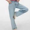 Jeans Vmtessa a vita alta e gamba larga