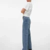 Jeans Vmtessa a vita alta e gamba larga
