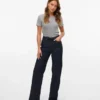 Jeans Vmtessa a vita alta e gamba larga