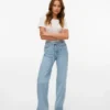 Jeans Vmtessa a vita alta e gamba larga