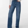 Jeans Vmtessa a vita alta e gamba larga