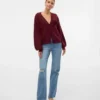 Jeans Vmtessa a vita alta e gamba larga