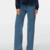 Jeans Vmtessa a vita alta e gamba larga