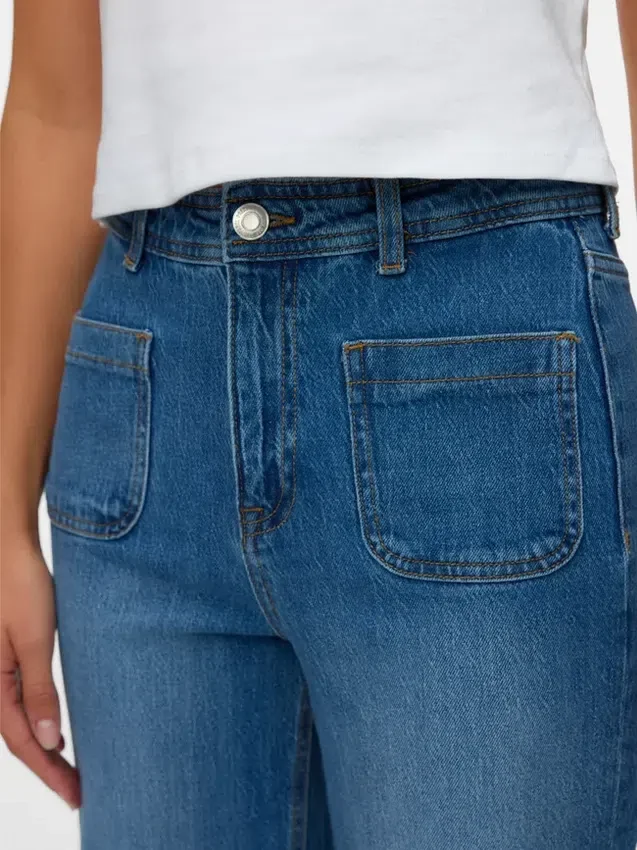 Jeans Vmtessa a vita alta e gamba larga Jeans Vmtessa a vita alta e gamba larga